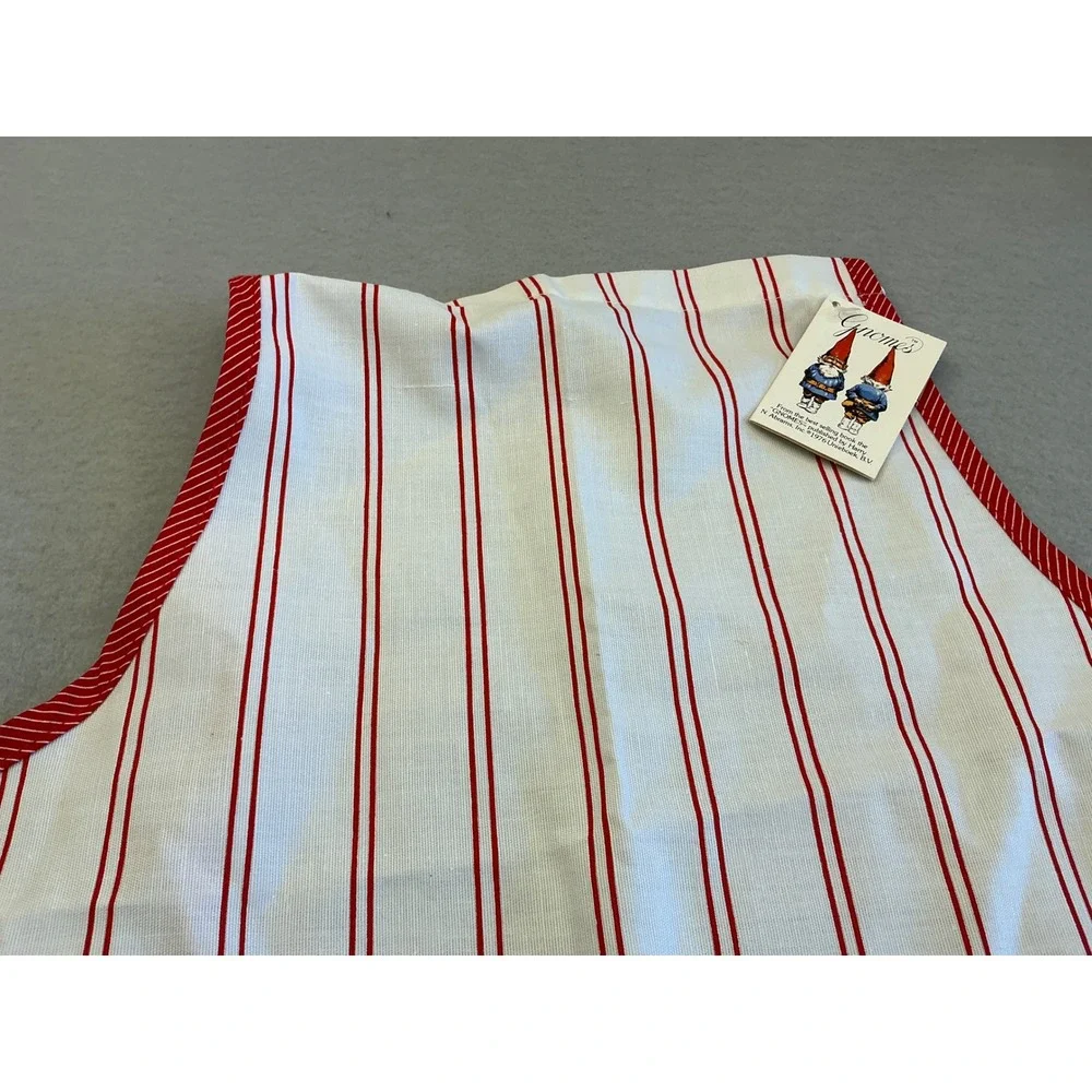 Barth‎ & Dreyfuss Vintage 70s Gnomes Christmas Apron Rien Poortvliet OS NWT